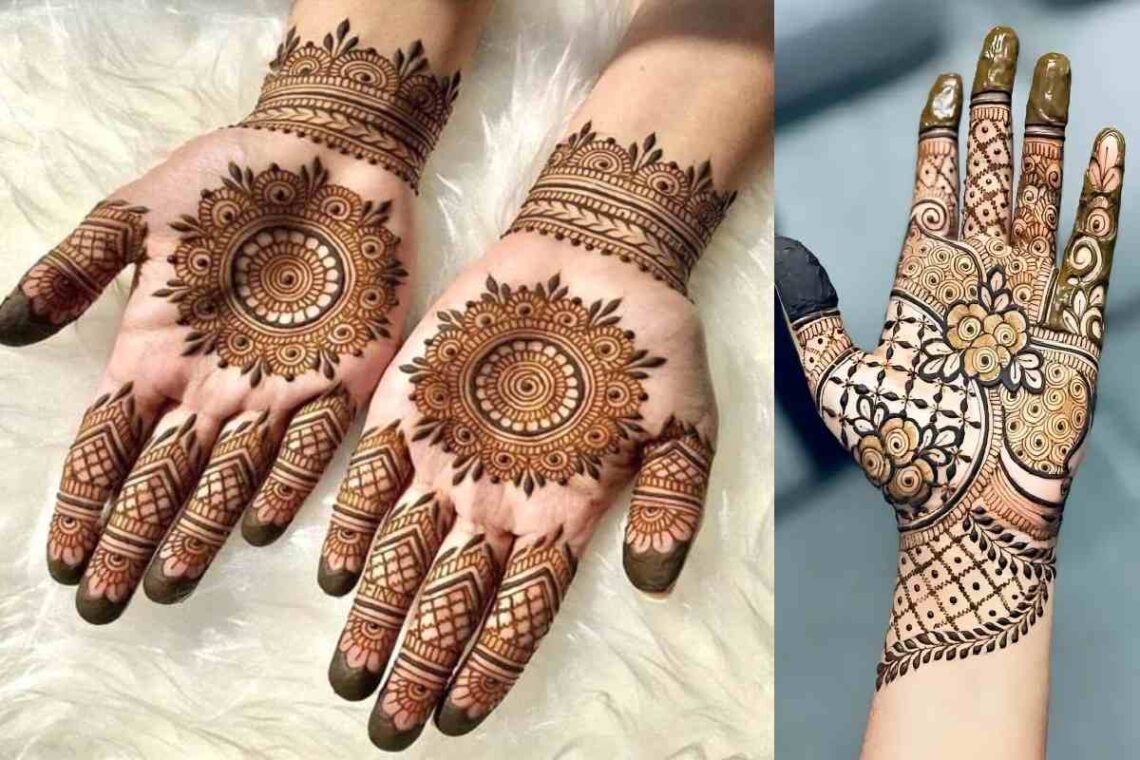 Front Hand Stylish Front Hand Simple Mehndi Design