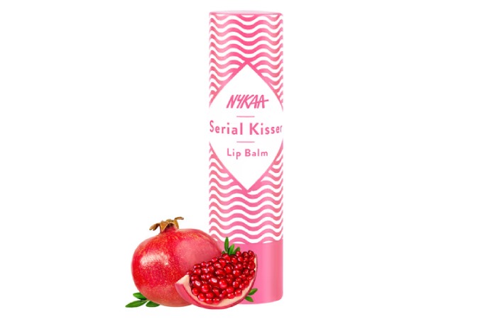 Nykaa Serial Kisser Moisturising Lip Balm With Shea Butter & Vitamin E - Pomegranate