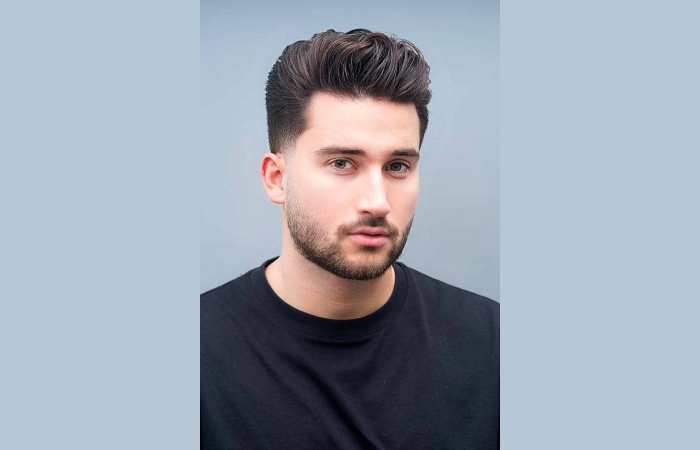 Taper Fade with a Quiff - Best Hair Style for Oval Face Male