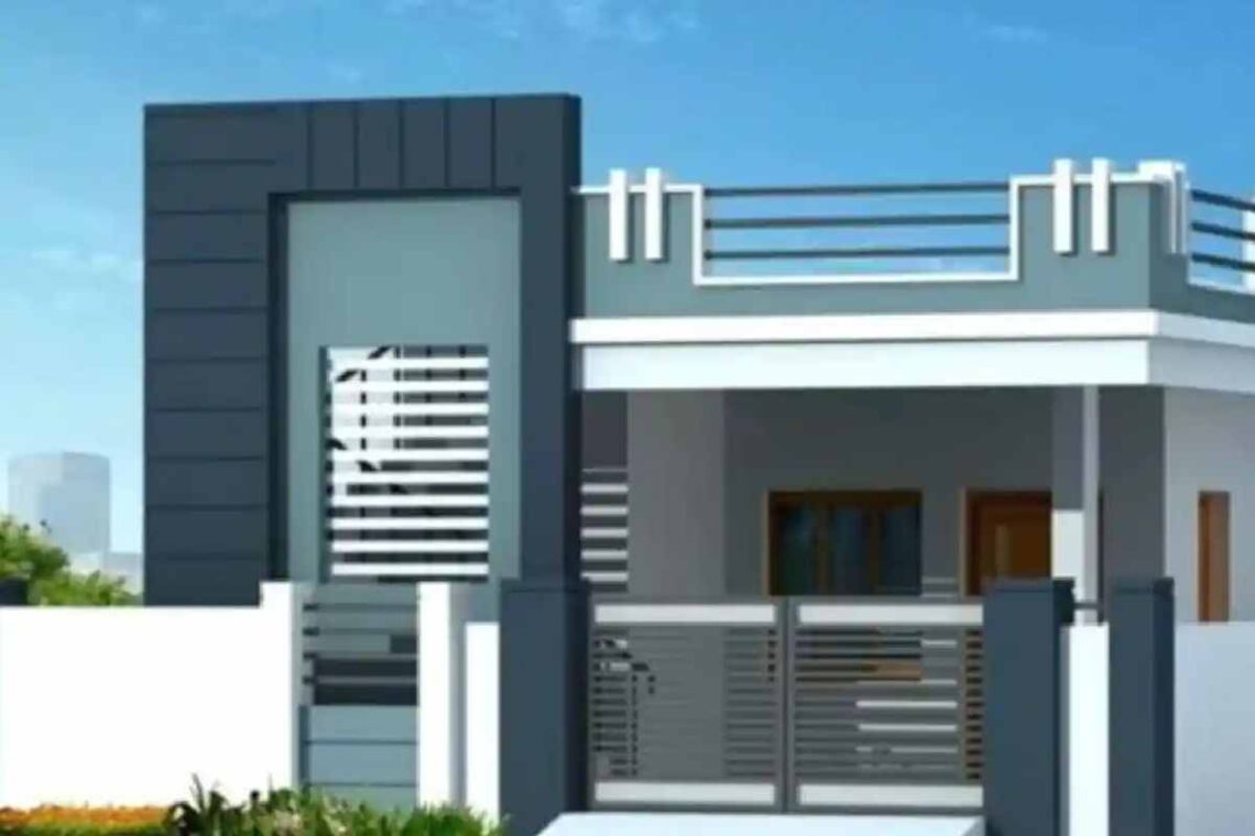 Single Floor Home Front Design